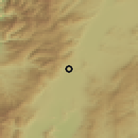 Shaded relief of the 54 km around Nurdağı, drawn from the GMTED2010 grid