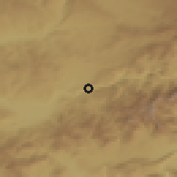 Shaded relief of the 54 km around Palu, drawn from the GMTED2010 grid