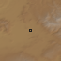 Shaded relief of the 54 km around Patnos, drawn from the GMTED2010 grid