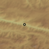 Shaded relief of the 53 km around Reşadiye, drawn from the GMTED2010 grid