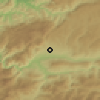 Shaded relief of the 53 km around Safranbolu, drawn from the GMTED2010 grid
