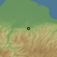 Shaded relief of the 53 km around Salıpazarı, drawn from the GMTED2010 grid