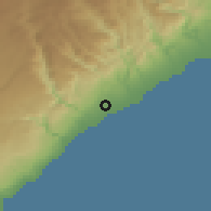 Shaded relief of the 54 km around Arpaçbahşiş, drawn from the GMTED2010 grid