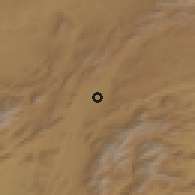 Shaded relief of the 54 km around Sarız, drawn from the GMTED2010 grid