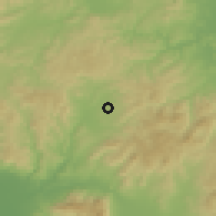 Shaded relief of the 54 km around Savaştepe, drawn from the GMTED2010 grid