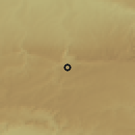 Shaded relief of the 54 km around Savur, drawn from the GMTED2010 grid