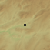 Shaded relief of the 54 km around Selendi, drawn from the GMTED2010 grid