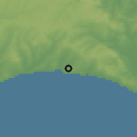 Shaded relief of the 53 km around Silivri, drawn from the GMTED2010 grid
