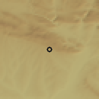 Shaded relief of the 54 km around Şilvan, drawn from the GMTED2010 grid