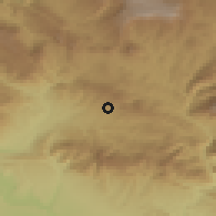 Shaded relief of the 54 km around Şırnak, drawn from the GMTED2010 grid