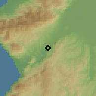 Shaded relief of the 55 km around Subaşı, drawn from the GMTED2010 grid