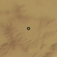 Shaded relief of the 54 km around Şuhut, drawn from the GMTED2010 grid
