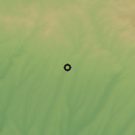 Shaded relief of the 53 km around Süloğlu, drawn from the GMTED2010 grid
