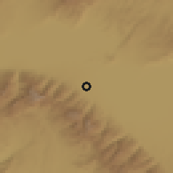 Shaded relief of the 54 km around Sultandağı, drawn from the GMTED2010 grid