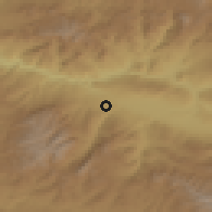 Shaded relief of the 53 km around Suşehri, drawn from the GMTED2010 grid