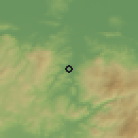 Shaded relief of the 53 km around Susurluk, drawn from the GMTED2010 grid