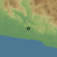 Shaded relief of the 54 km around Taşağıl, drawn from the GMTED2010 grid