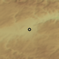 Shaded relief of the 53 km around Taşköprü, drawn from the GMTED2010 grid