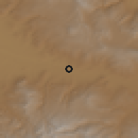 Shaded relief of the 53 km around Taşlıçay, drawn from the GMTED2010 grid