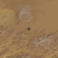 Shaded relief of the 54 km around Tatvan, drawn from the GMTED2010 grid