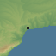 Shaded relief of the 53 km around Tekirdağ, drawn from the GMTED2010 grid