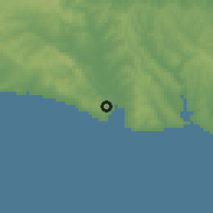 Shaded relief of the 53 km around Tepecik, drawn from the GMTED2010 grid