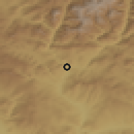 Shaded relief of the 54 km around Tunceli, drawn from the GMTED2010 grid
