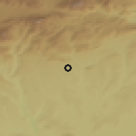 Shaded relief of the 54 km around Adıyaman, drawn from the GMTED2010 grid