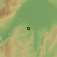 Shaded relief of the 55 km around Avsuyu, drawn from the GMTED2010 grid