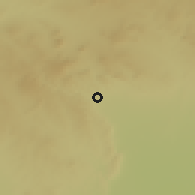 Shaded relief of the 54 km around Urfa, drawn from the GMTED2010 grid
