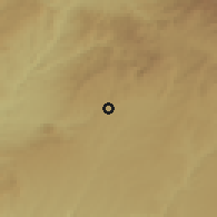 Shaded relief of the 54 km around Uşak, drawn from the GMTED2010 grid