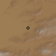 Shaded relief of the 54 km around Van, drawn from the GMTED2010 grid