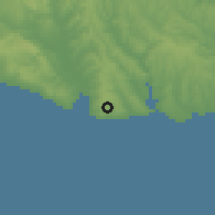 Shaded relief of the 53 km around Yakuplu, drawn from the GMTED2010 grid