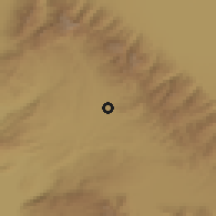 Shaded relief of the 54 km around Yalvaç, drawn from the GMTED2010 grid