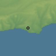 Shaded relief of the 53 km around Yeniçiftlik, drawn from the GMTED2010 grid