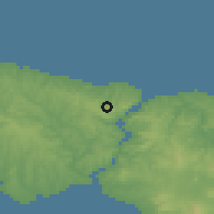 Shaded relief of the 53 km around Zekeriyaköy, drawn from the GMTED2010 grid