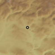 Shaded relief of the 54 km around Ziyaret, drawn from the GMTED2010 grid