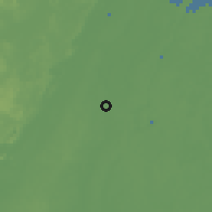 Shaded relief of the 59 km around Orange Walk, drawn from the GMTED2010 grid