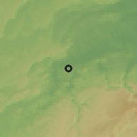 Shaded relief of the 59 km around San Ignacio, drawn from the GMTED2010 grid