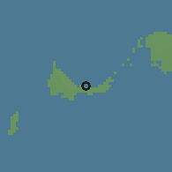 Shaded relief of the 58 km around Turtle Cove, drawn from the GMTED2010 grid