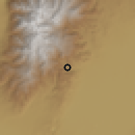 Shaded relief of the 60 km around Kilembe, drawn from the GMTED2010 grid
