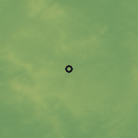 Shaded relief of the 49 km around Birmingham, drawn from the GMTED2010 grid