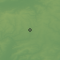 Shaded relief of the 49 km around Bishop's Stortford, drawn from the GMTED2010 grid