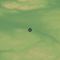 Shaded relief of the 47 km around Blantyre, drawn from the GMTED2010 grid