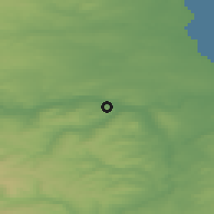 Shaded relief of the 48 km around Blaydon, drawn from the GMTED2010 grid