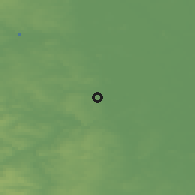 Shaded relief of the 48 km around Adwick le Street, drawn from the GMTED2010 grid
