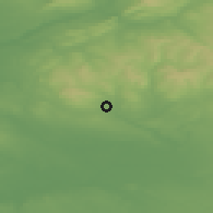 Shaded relief of the 48 km around Bolton, drawn from the GMTED2010 grid