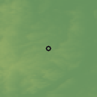 Shaded relief of the 48 km around Boughton-Ollerton, drawn from the GMTED2010 grid