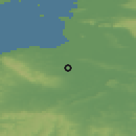 Shaded relief of the 49 km around Bridgwater, drawn from the GMTED2010 grid