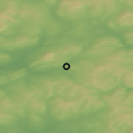 Shaded relief of the 48 km around Brierfield, drawn from the GMTED2010 grid